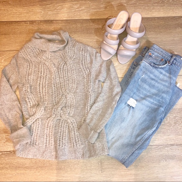 joan vass Sweaters - 💰Joan Vass || grey sweater woven knitted sweater